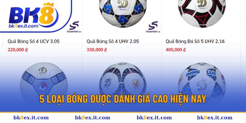 5 loại bóng được đánh giá cao hiện nay 5 loại bóng được đánh giá cao hiện nay